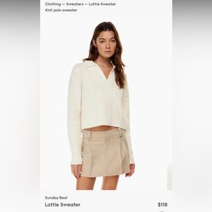 Aritzia Sunday Best Lottie Sweater xs